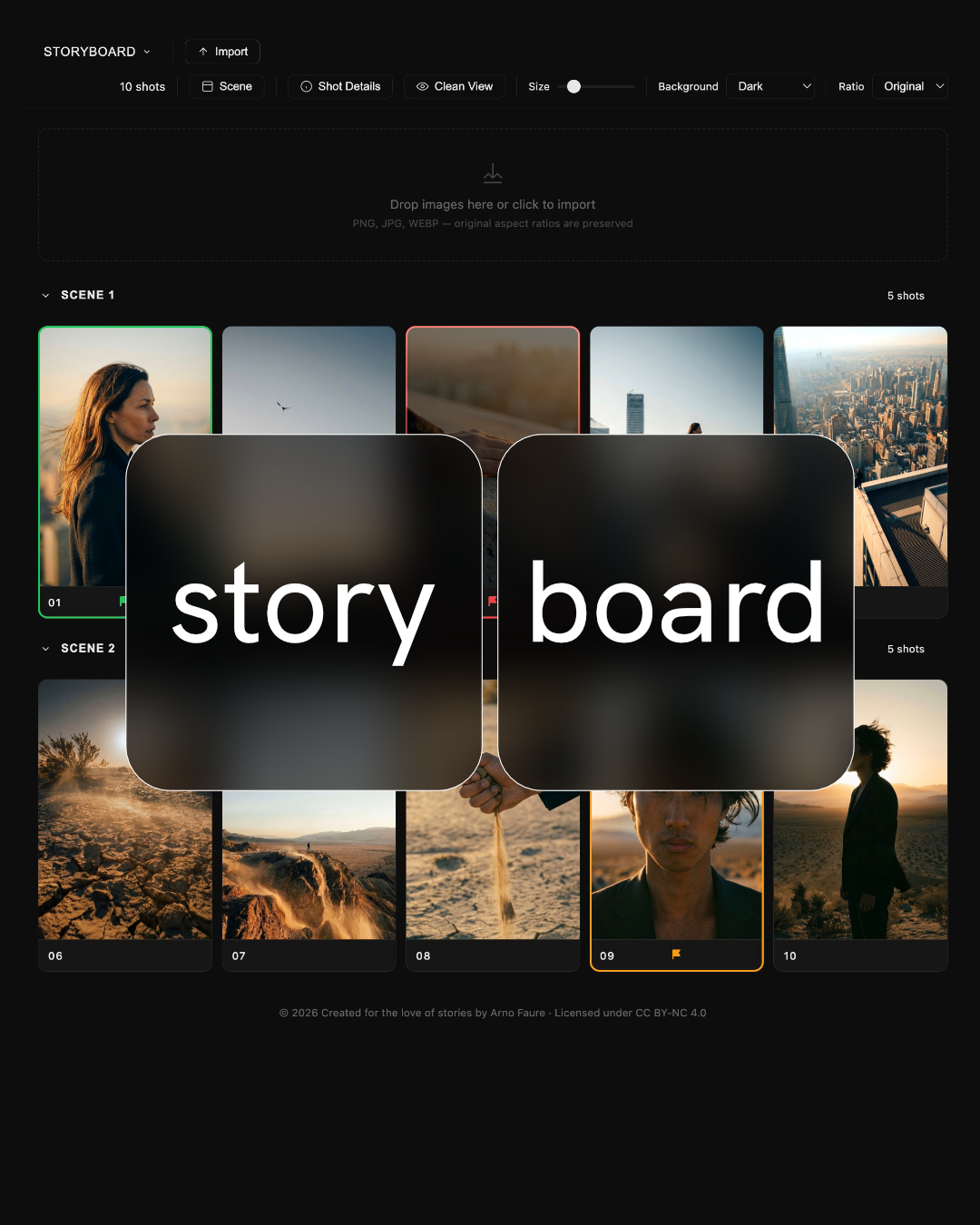 Storyboard app demo