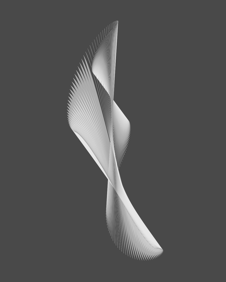 Abstract minimalist art representing a dove